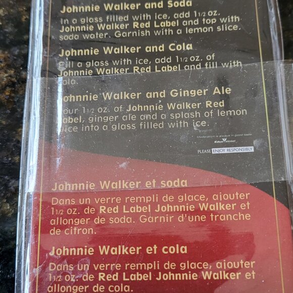 NIB Collector's Delight!! Johnnie Walker Gold Plated Swizzle Sticks - Picture 2 of 2